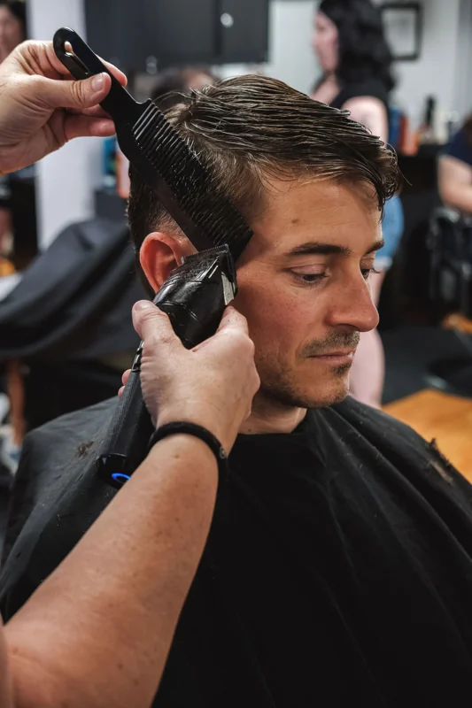 Clipper and comb detail at Tactical Grooming