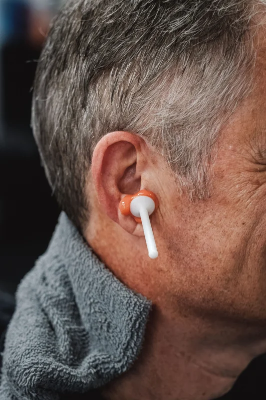 Ear waxing detail at Tactical Grooming