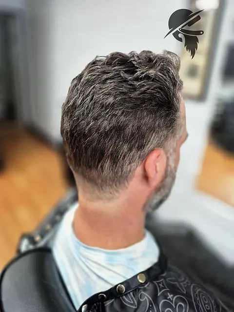 Fade haircut at Tactical Grooming