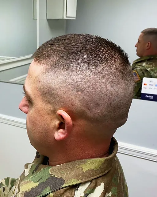Military regulation haircut at Tactical Grooming