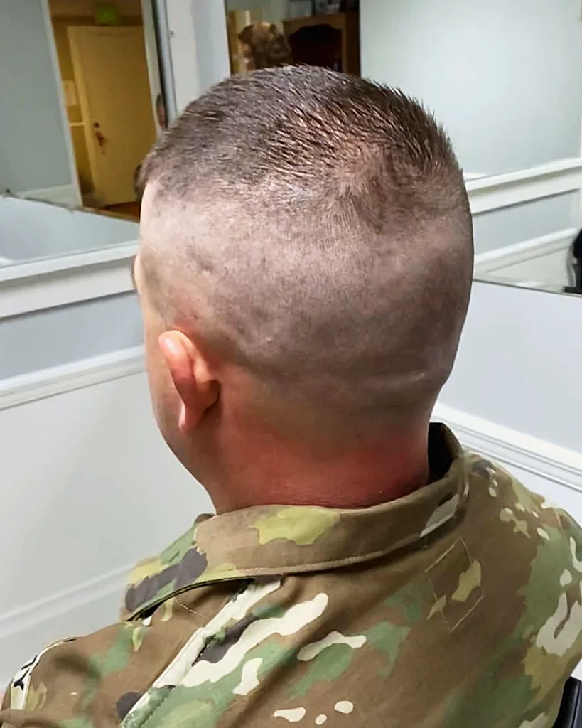 Military regulation haircut at Tactical Grooming