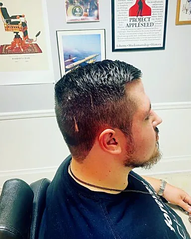 Fade haircut at Tactical Grooming